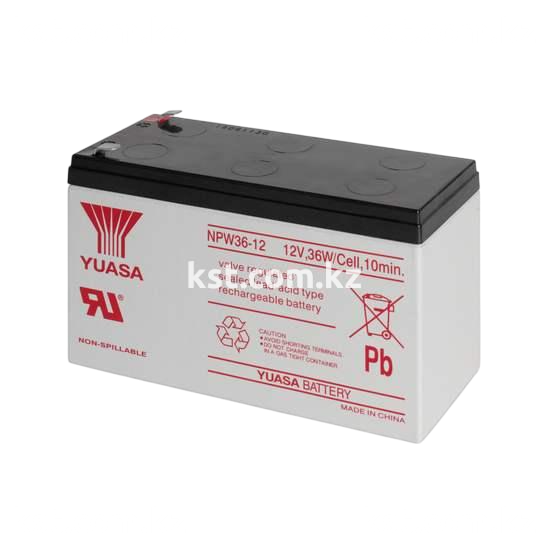 Аккумуляторная батарея Yuasa NPW36-12 12В 7 Ач (превью 1)