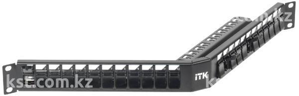 ITK 1U модульная патч-панель FTP 24 порта экранированная V-типа (превью 1)
